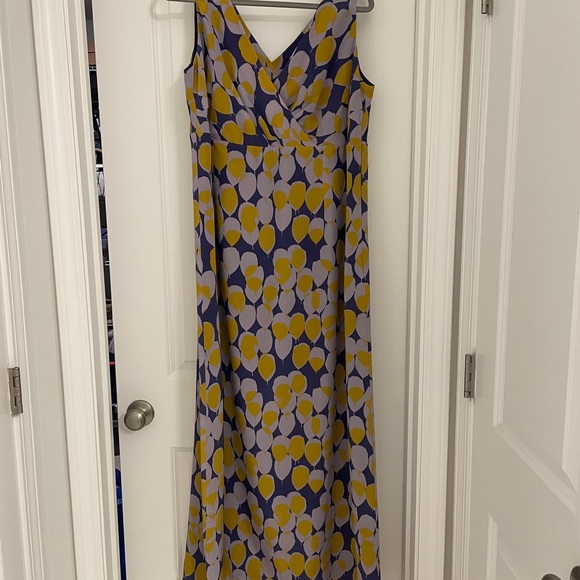 Boden Yellow and Purple Maxi Dress - Picture 2 of 3